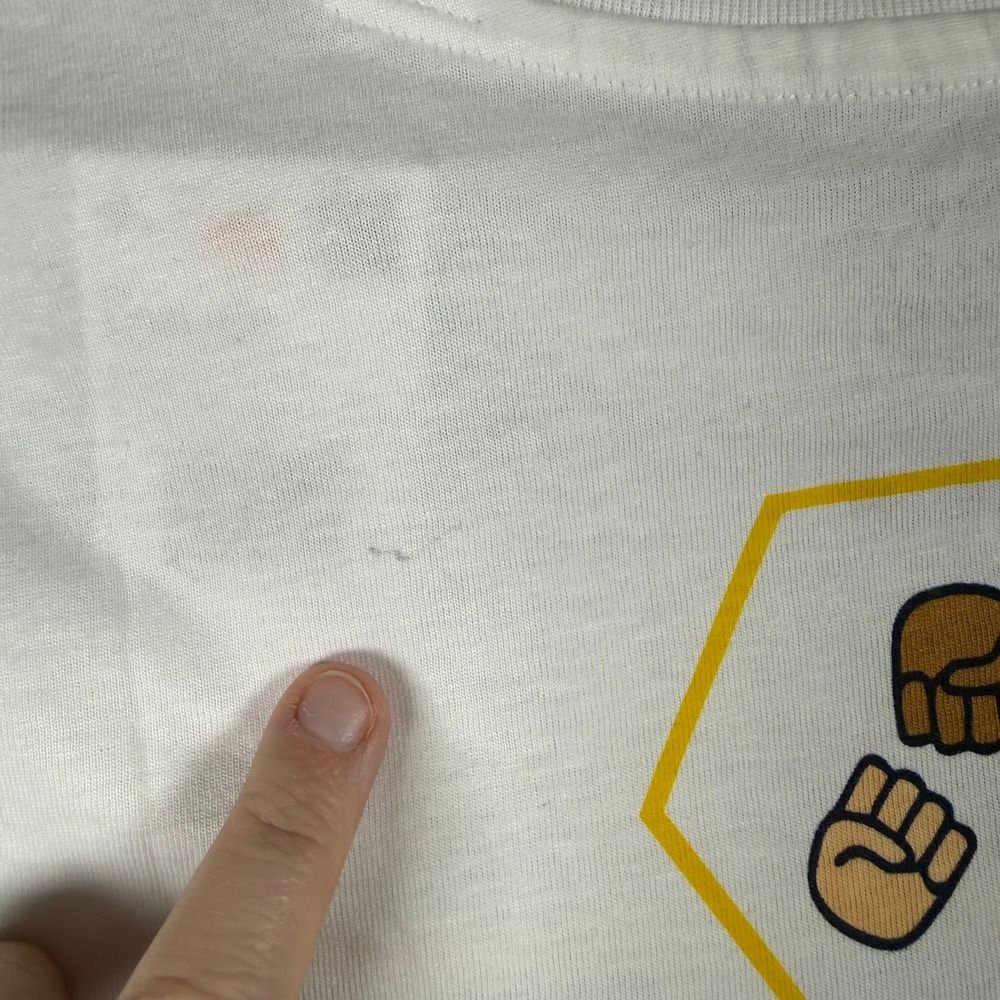 French Toast Boys L 10/12 T-Shirt White KIPP Academy West Sting Graphic Tee - Picture 3 of 8